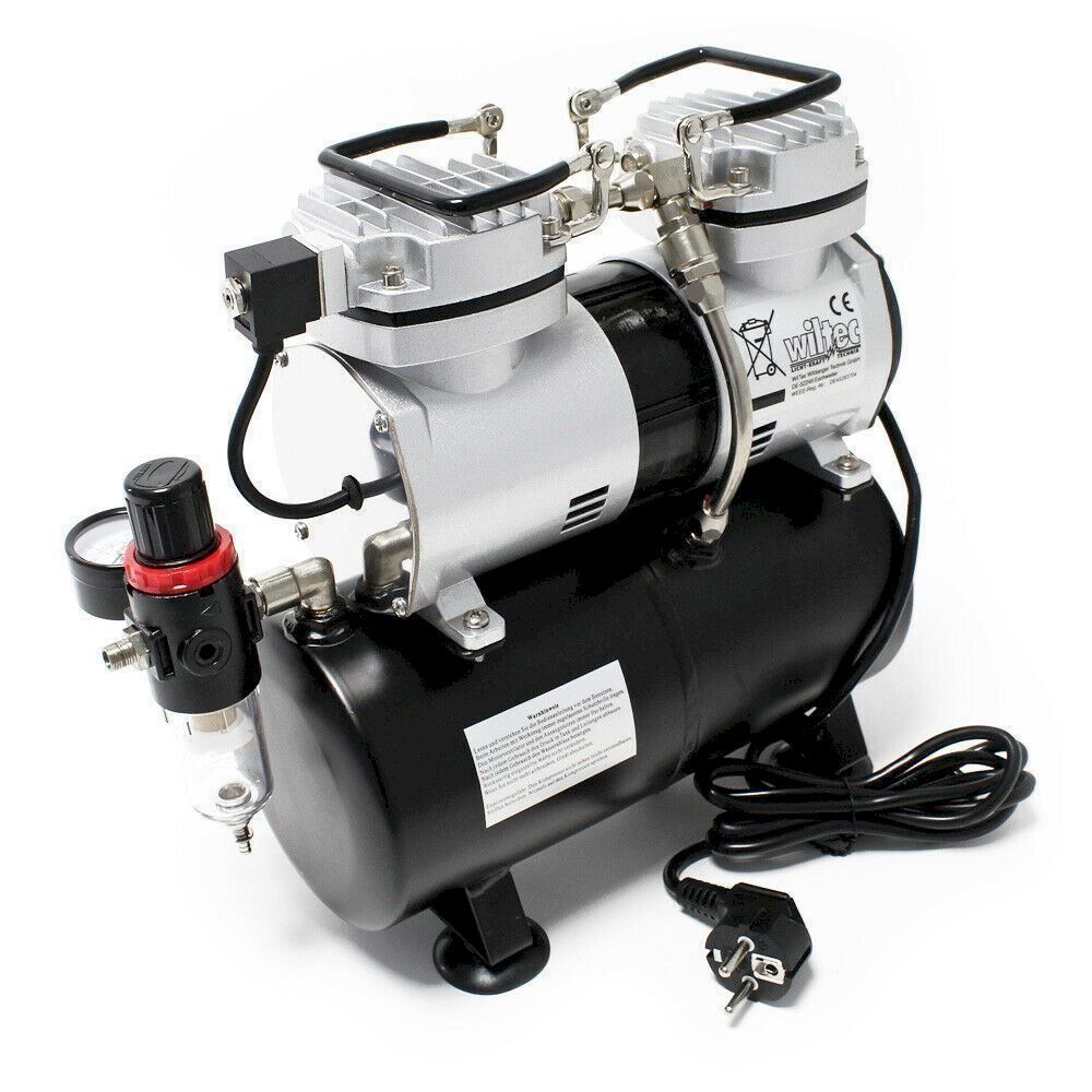Kompressoren: WilTec 34209 Airbrush Kompressor AS196 – Neu und originalverpackt aus Bottighofen von zaap 1