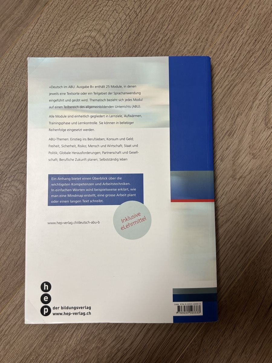 Libri: Deutsch im ABU – Usato da Alterswil FR venduto da kat_cfw8 2
