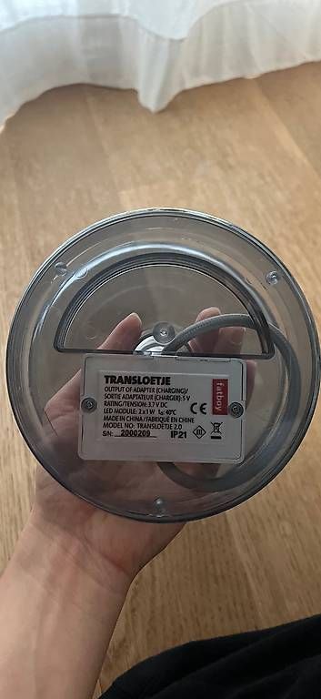 Lampen: Fatboy Lampe in transparentem Grau – Gebraucht aus Stetten SH von sel_sc6g 1