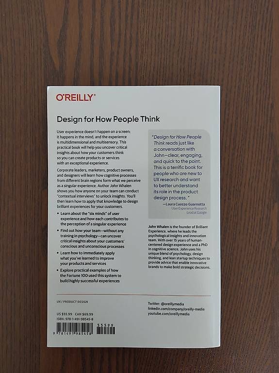 Livres: Design for How People Think – Neuf (Voir description) à Morges par L_6688 1