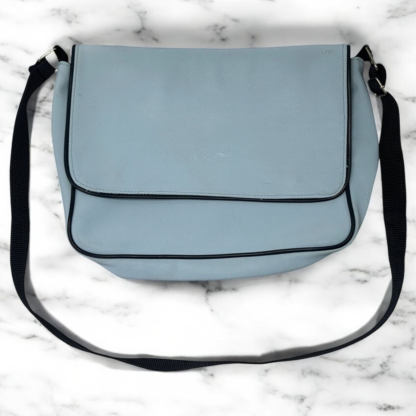 Lacoste Borse: Sac à bandoulière LACOSTE bleu clair – Usato da Morges venduto da objetsdepoque