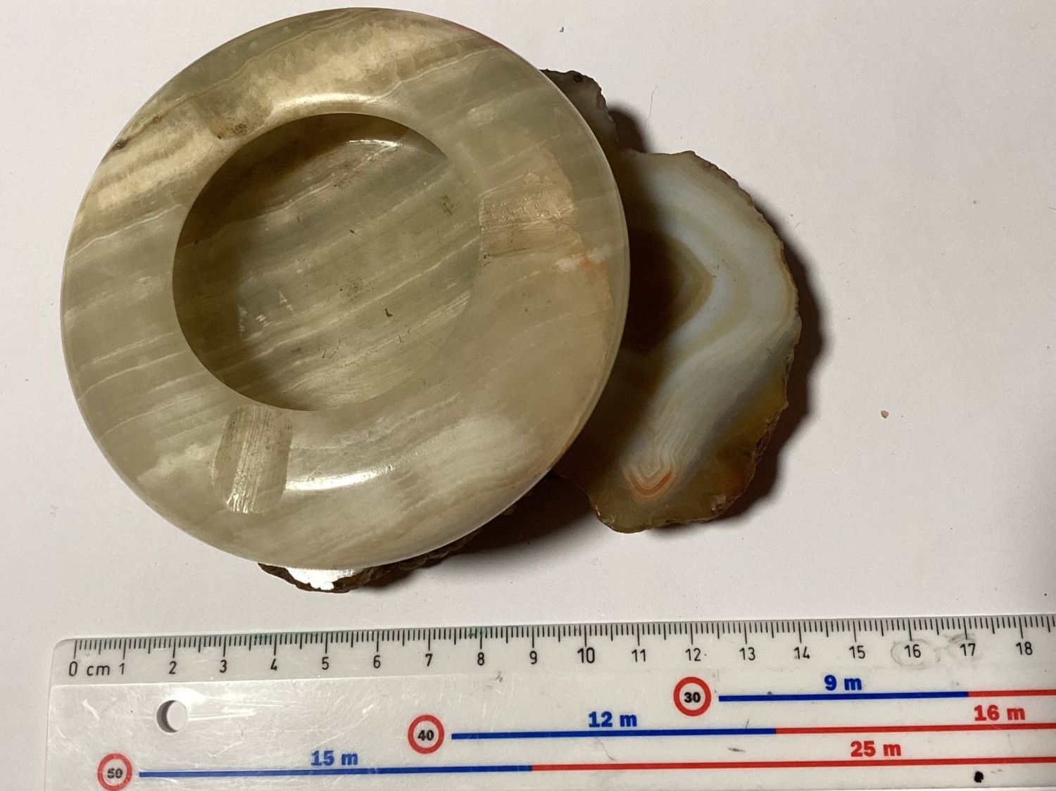Portacenere: Posacenere vintage onice e agata 2 pezzi – Usato da Arogno venduto da alan_service