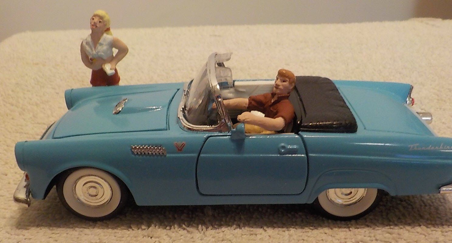 Ford Modellini d'auto: 1955 Ford Thunderbird Cabrio Druckgussmodell – Usato da Bülach venduto da Freieck 5