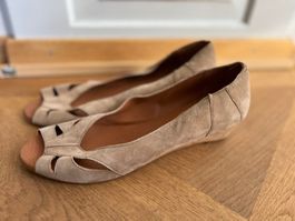 La Garçonne Wildleder-Sandalen Taupe – Gr. 41 NEU (Camaleon)