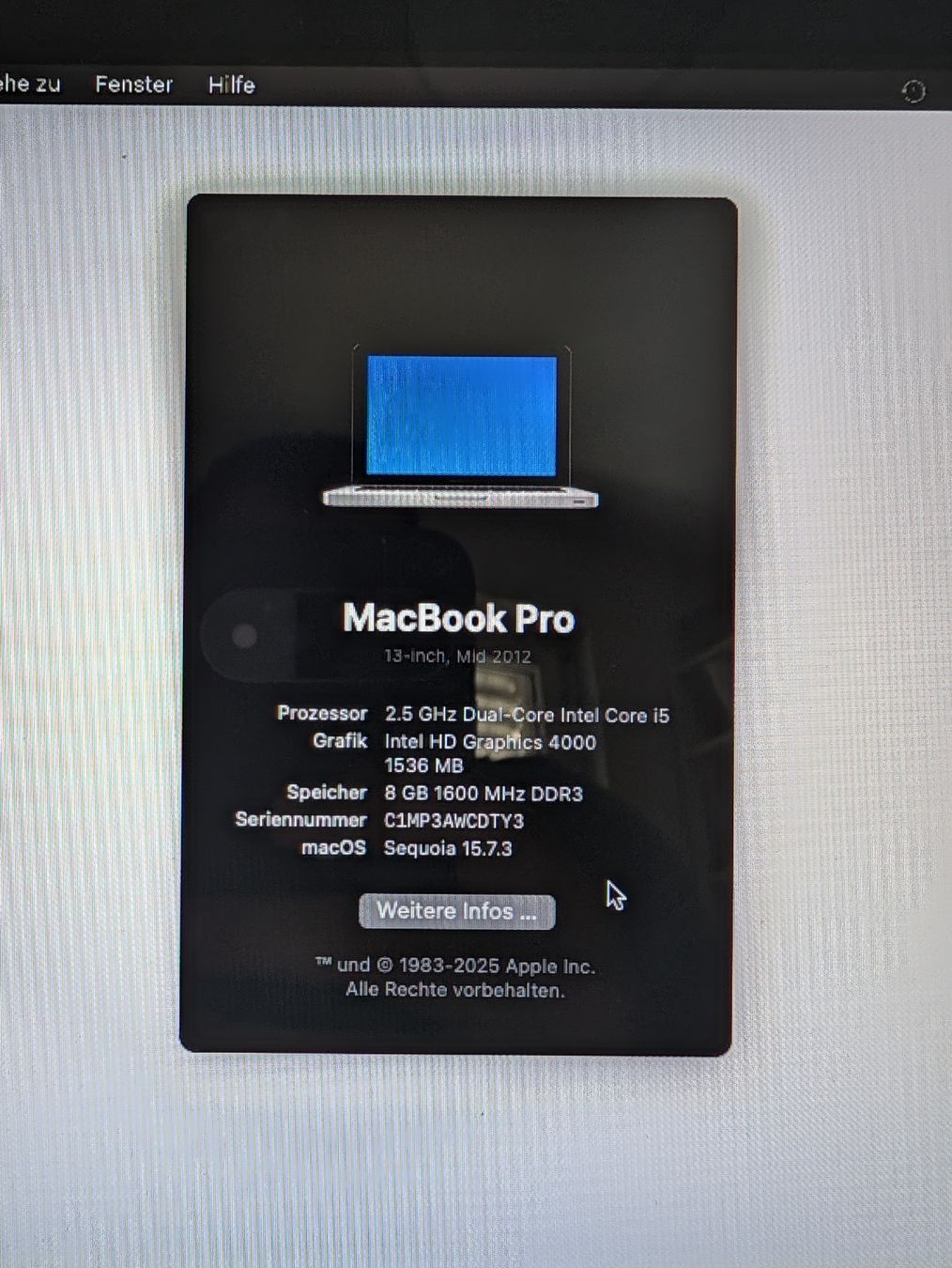 Apple Notebooks: MacBook Pro 13 Mid 2012 – Gebraucht aus Aesch BL von Capo-Califfo 3
