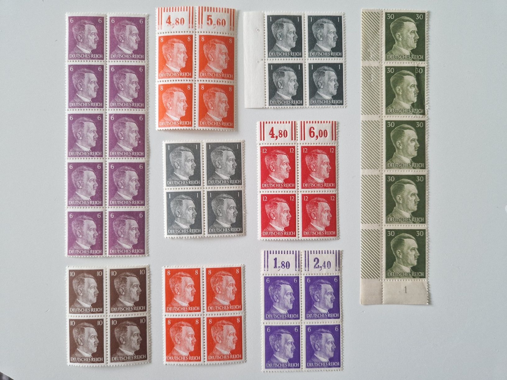 Tutti i francobolli: Deutsches Reich Adolf Hitler Briefmarken postfrisch – Nuovo (secondo la descrizione) da St. Gallen venduto da Enrico_SG
