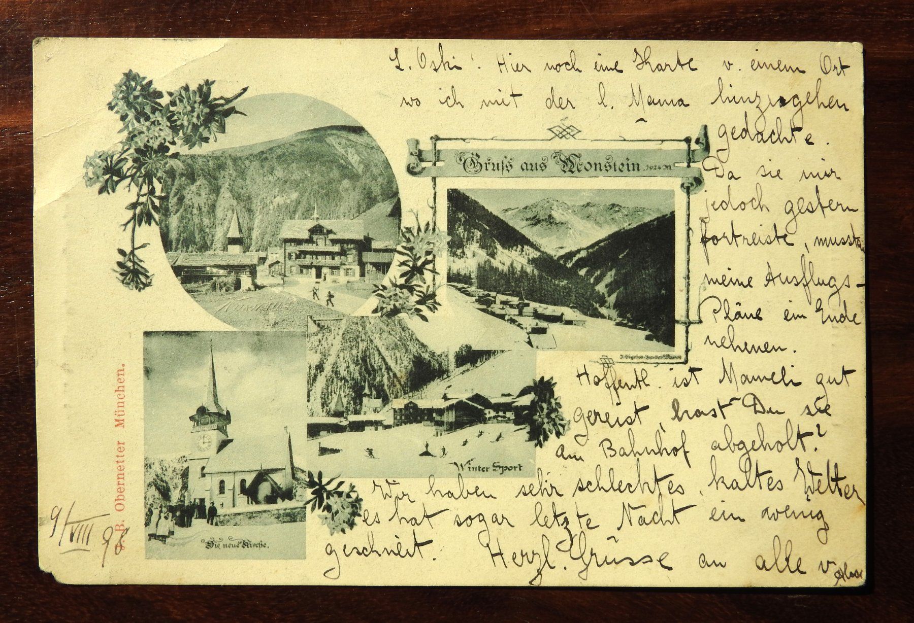 Cartoline postali: Gruss aus Monstein GR ! – Usato da Rain venduto da 999-800-K