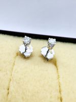 750/18 Karat Gold Ohrstecker NEU mit Brillanten