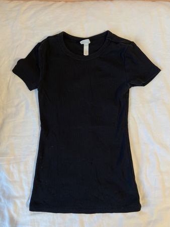 T-shirt basique noir h&m