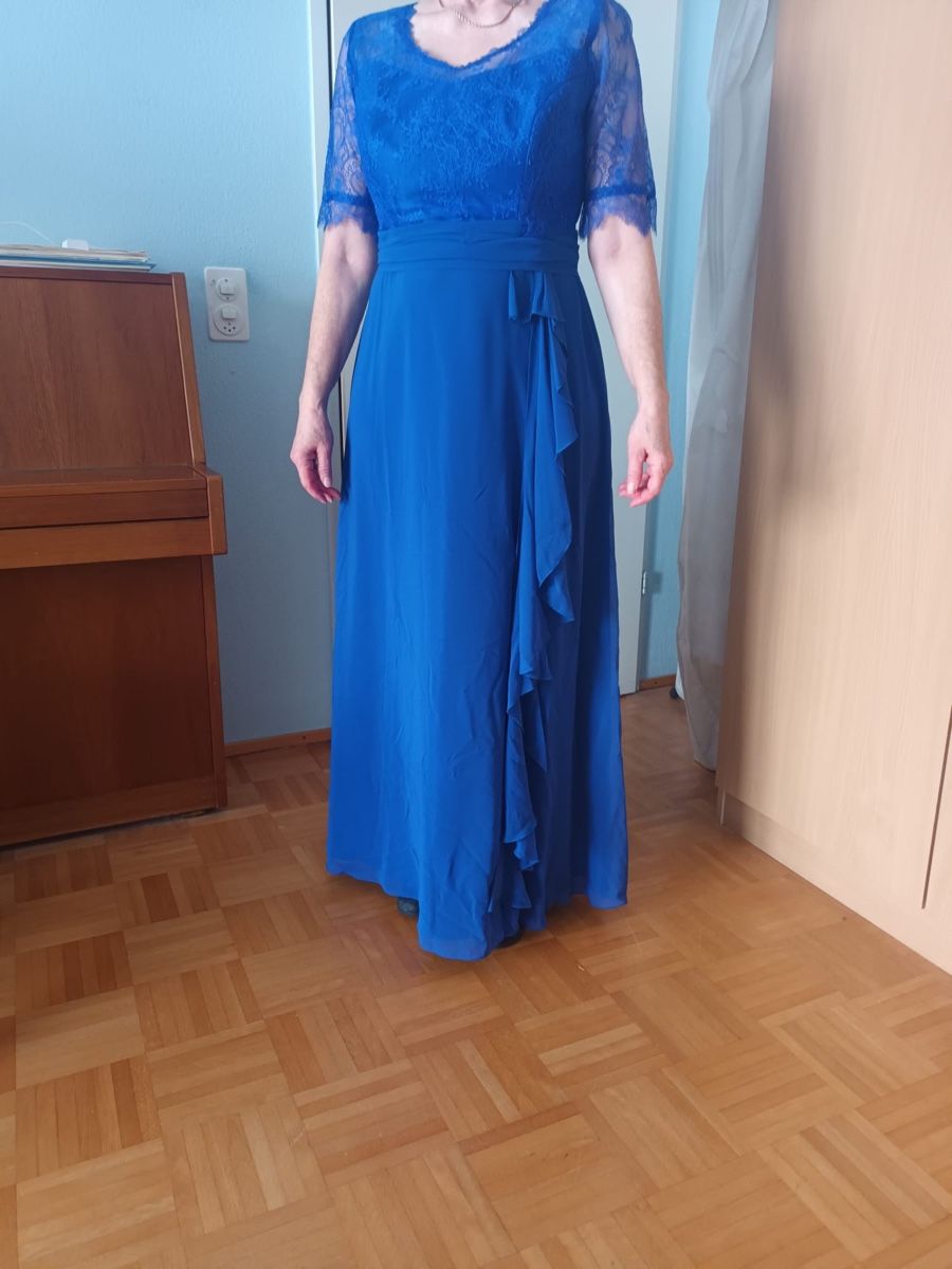 Kleider: Abendkleid blau Gr. 40 – Neu (gemäss Beschreibung) aus Basel von MrsMiri 5