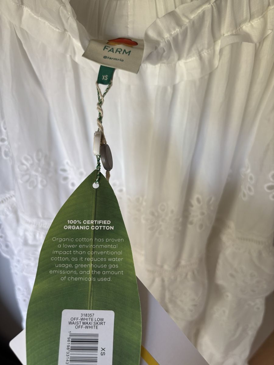 Farm Rio Gonne: Farm Rio weisser Maxirock  – Nuovo e nell'imballaggio originale da Winkel venduto da Zimtguetzli 2