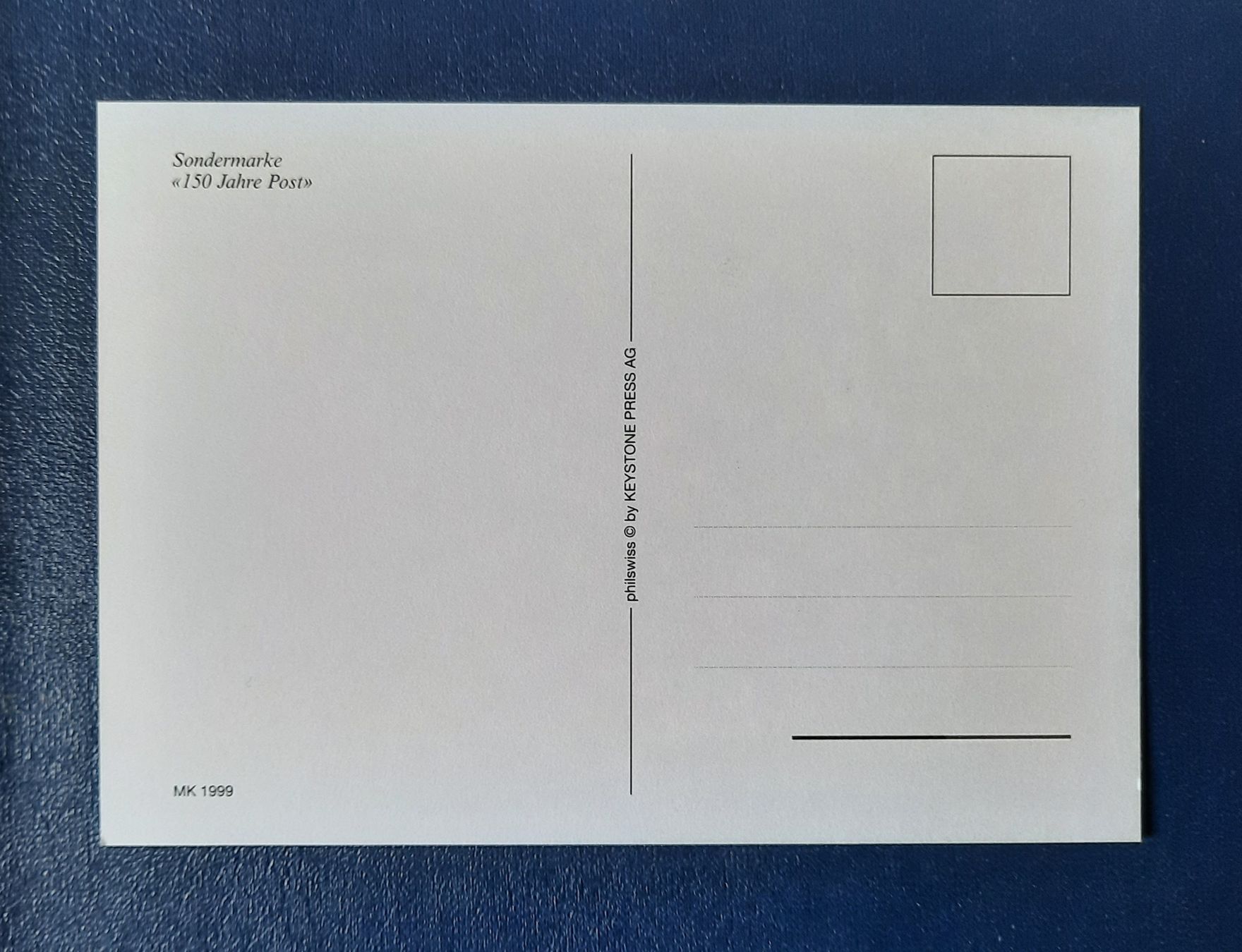Alle Briefmarken: Maximumkarte 150 Jahre Post 1999 – Gebraucht aus Marly von neu-adlerauge65 1