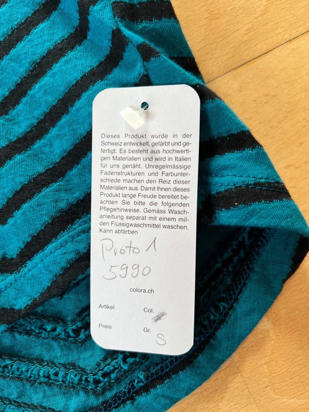 Colora Maglioni & Felpe: Colora Damen Pullover, Gr. S, Petrol/Schwarz, NEU – Nuovo e nell'imballaggio originale da Worb venduto da farben20zauber 1
