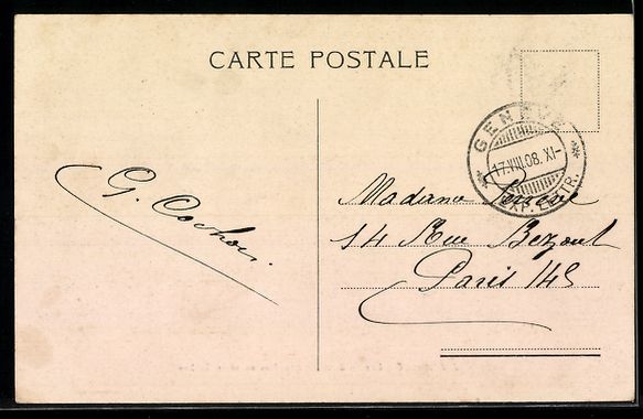 Cartoline postali: Genéve, Sentier des Saules et le Rhone – Usato da Berlin venduto da bartko-reher 1