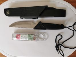 Marco Polo Survival Messer mit Kompass und Lupe
