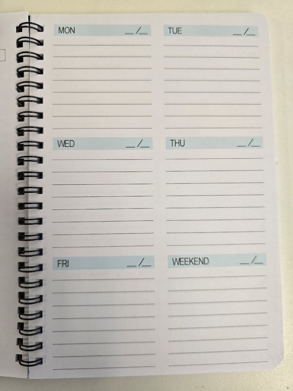 Kalender: Undatierter Wochenplaner, Organizer, Terminplaner, Notizbuch – Neu und originalverpackt aus Tuggen von Zweitechanceboutique 3
