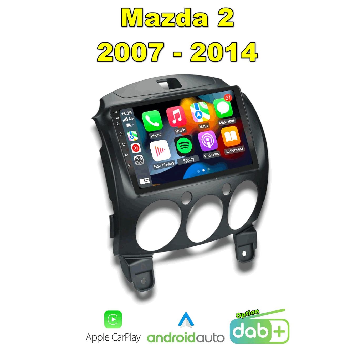 Radios: Radio Mazda 2 (2007-2014) Android, Carplay, Bluetooth, DAB+ – Neu und originalverpackt aus Corcelles-près-Payerne von FactoryofSound