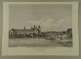 RHEINAU, KANTON ZÜRICH, KUPFERSTICH 1780