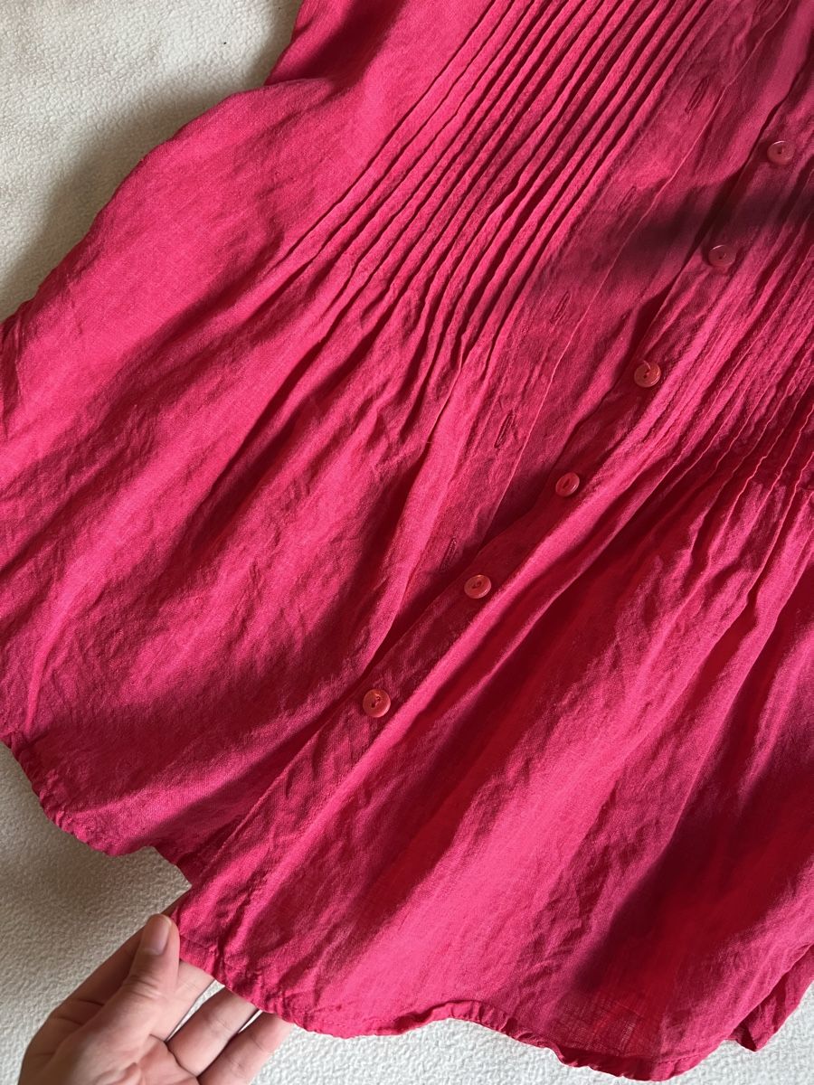 T-shirt: 100% Linen pink tshirt size S – Usato da Zürich venduto da dor_9l9g 6
