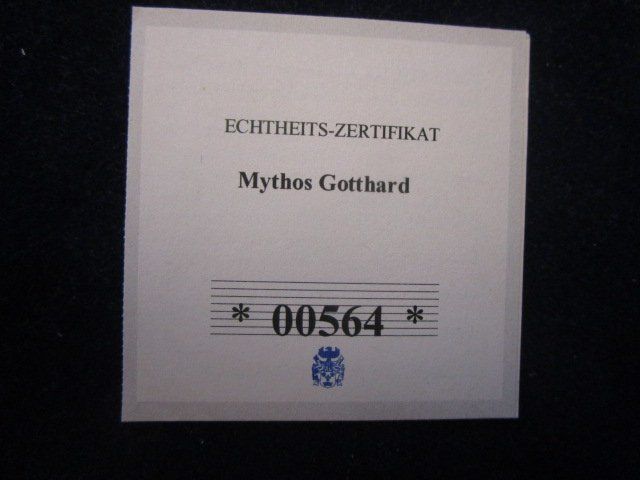 Medaglie: GIGANT: Gotthard Mythos - Gotthard 2016 - 70 mm - PP – Nuovo e nell'imballaggio originale da Luzern venduto da Horoskop1 2