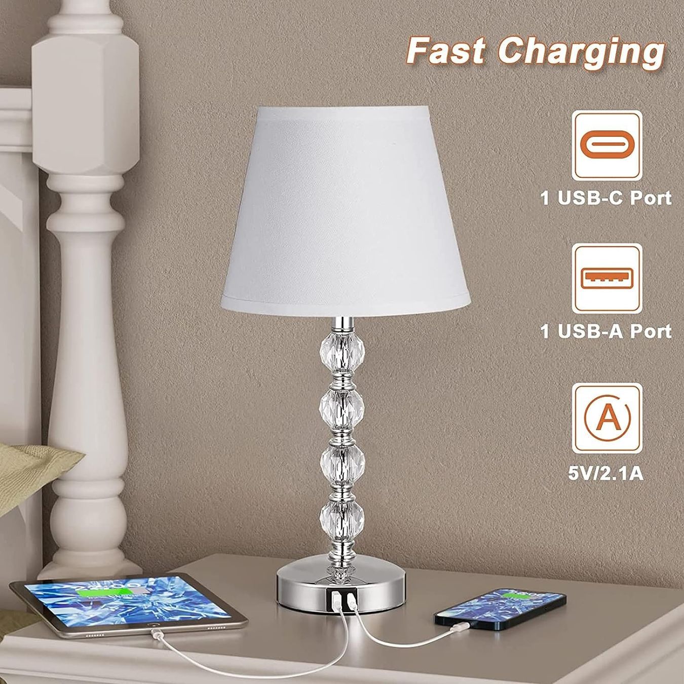 Lampade: Nachttischlampe Touch Dimmbar – Nuovo e nell'imballaggio originale da Nuglar venduto da SaleRitter 2