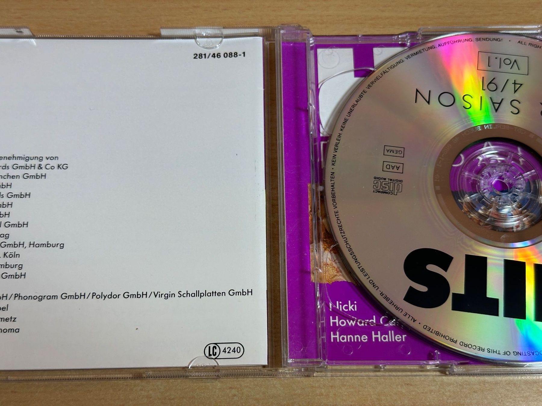 CD: K1 Hits Der Saison 4/91 - 2 CD – Usato da Rikon im Tösstal venduto da Alpenmutz 2