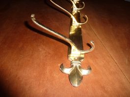 porte manteau dorée à fixer avec 4 crochets