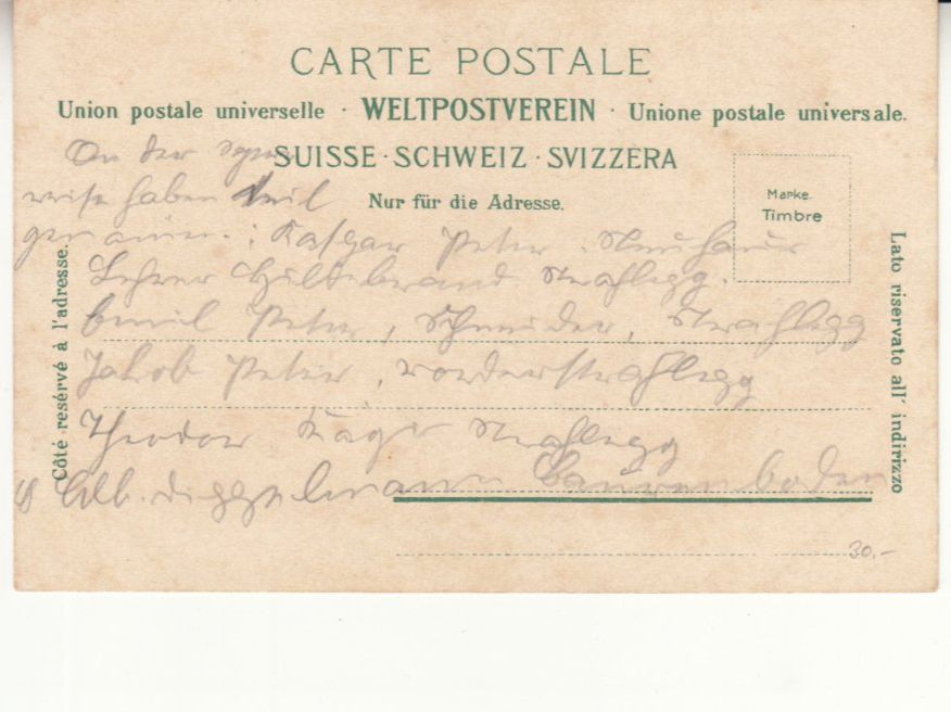 Cartoline postali: Wattwil 1905 – Usato da Bürglen TG venduto da StampGraf 1