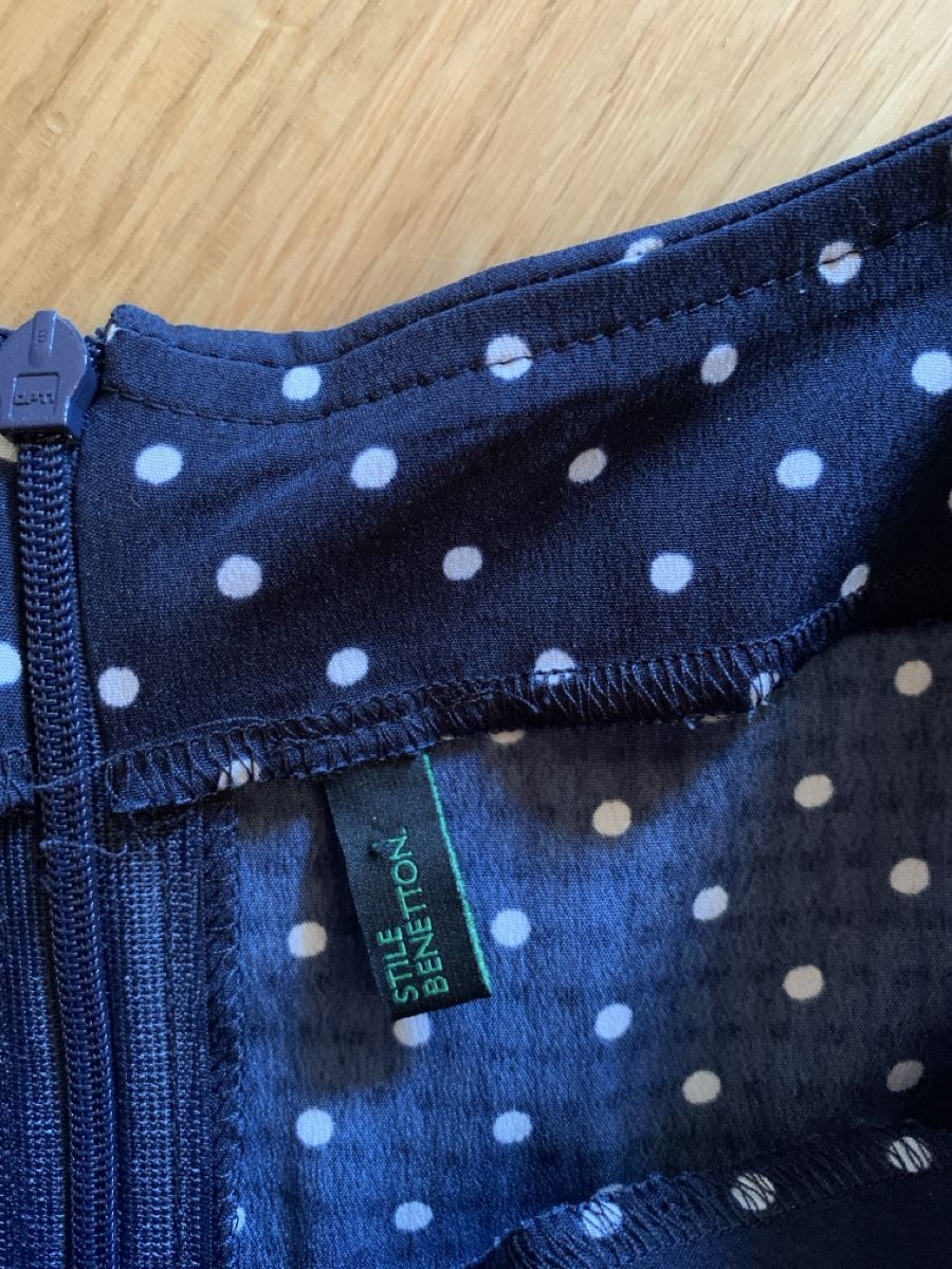 Benetton Vestiti: Robe Stile Benetton pois bleu taille M – Usato da Finhaut venduto da dod 1