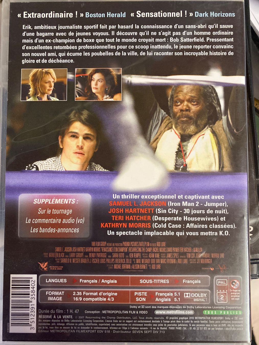 Tutti i DVDs: DVD - Renaissance d'un champion – Usato da Le Brassus venduto da cinema13 1