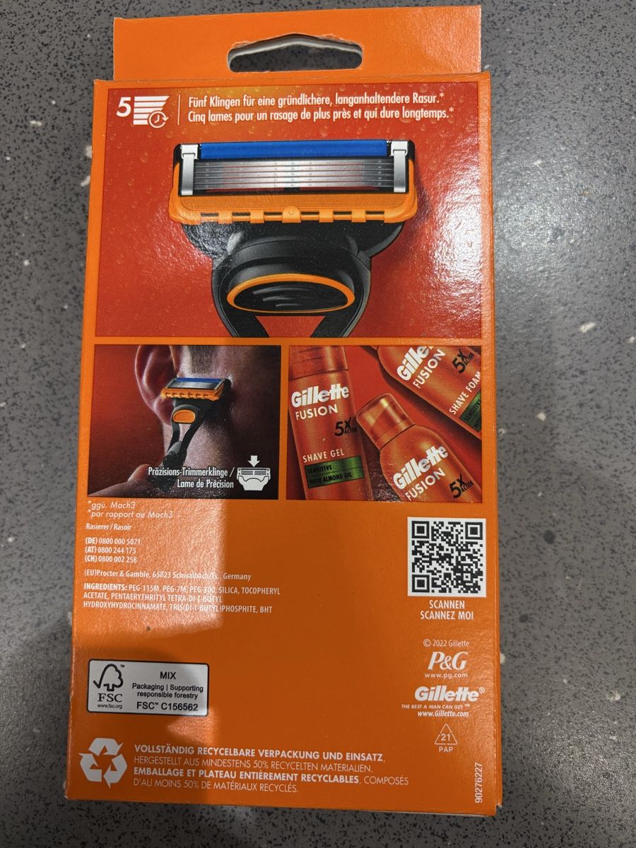 Gillette Rasoi & Lamette da barba: Gillette Fusion 5 Power Rasierer – Nuovo e nell'imballaggio originale da Schlieren venduto da Romulus22 1