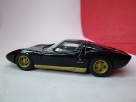 Lamborghini Miura !! schwarz / gold - TOP WOW von Minichamps