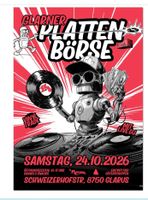Tisch an der Glarner Plattenbörse