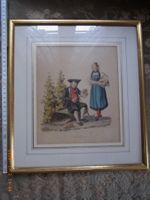 Antikes Aquarell von D.A. Schmid (1791-1861), Rarität!