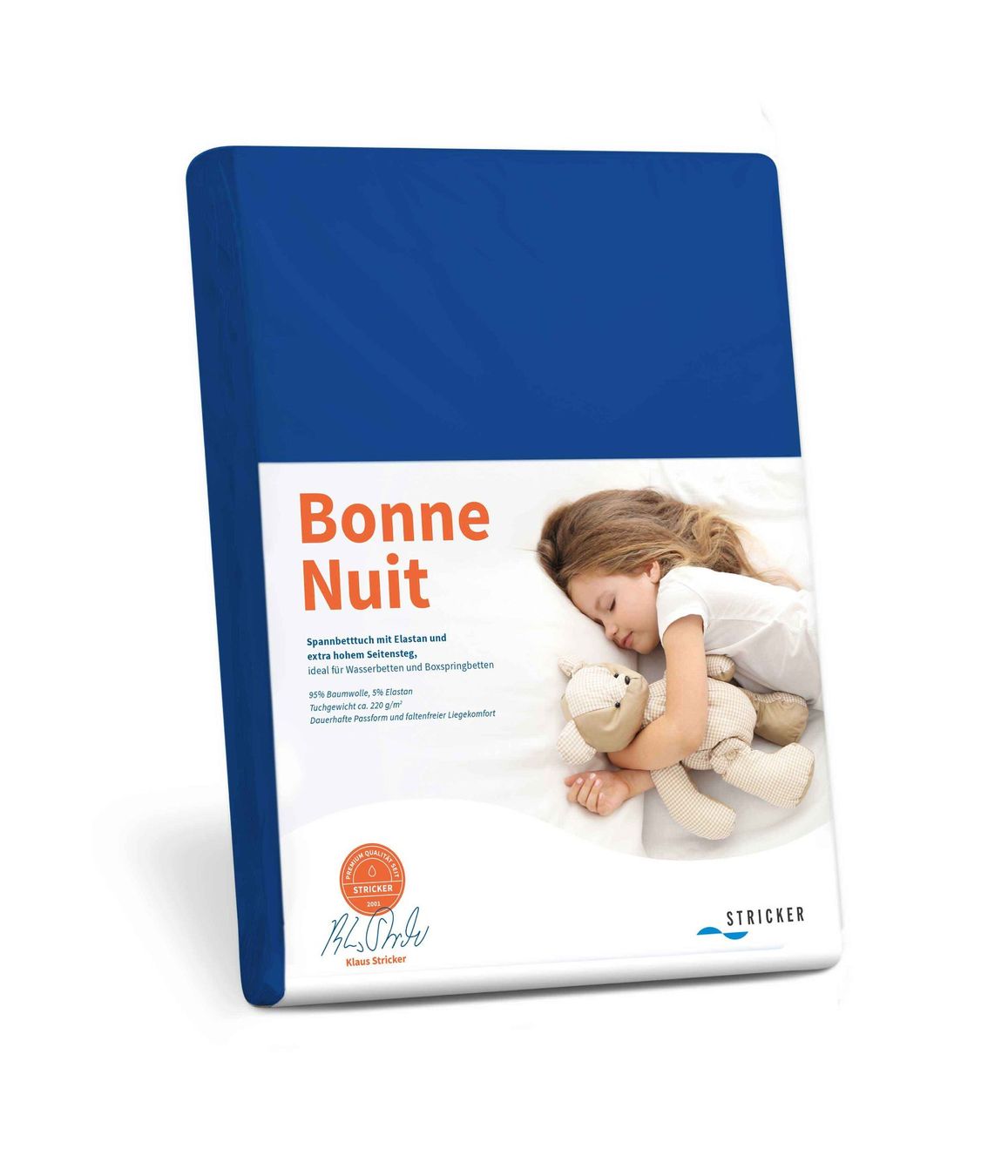 Biancheria da letto: PREMIUM Fixleintuch 200x220 Blau – Nuovo e nell'imballaggio originale da Ersigen venduto da easyhandel