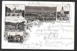 Bischofszell braune Lithografie 5 Bilder