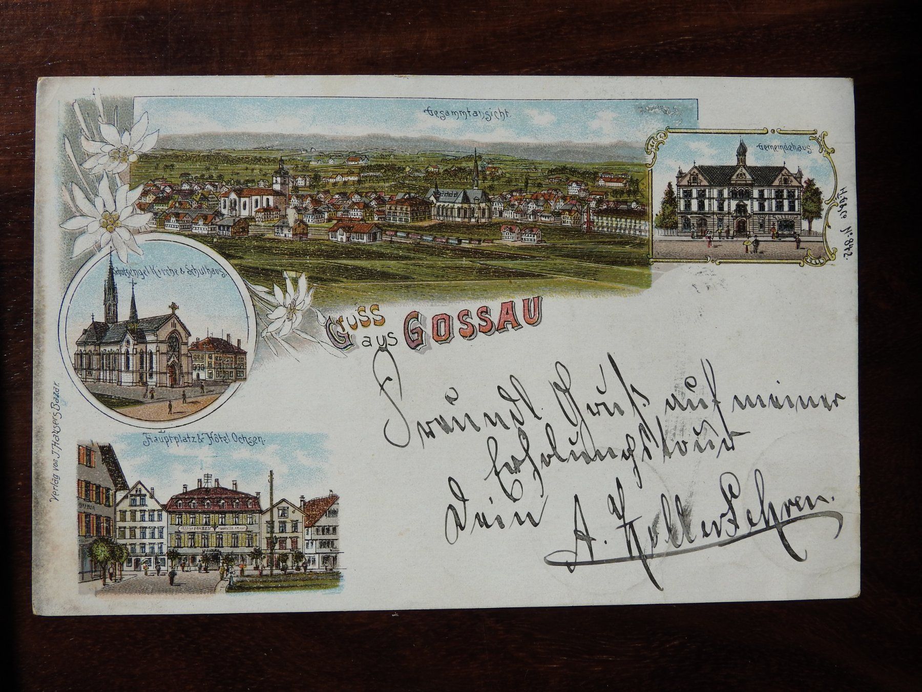 Cartoline postali: Gruss aus Gossau, schöne AK – Usato da Rain venduto da 999-800-K
