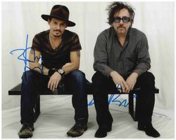 JOHNNY DEPP & TIM BURTON - handsigniert (20x25cm) mit COA