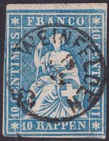 10Rp. Strubel mit Vollstempel WEINFELDEN