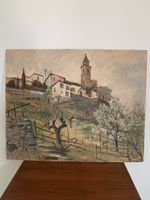 Ugo Zaccheo, Ronco sopra Ascona (olio su cartone, 69x55cm)