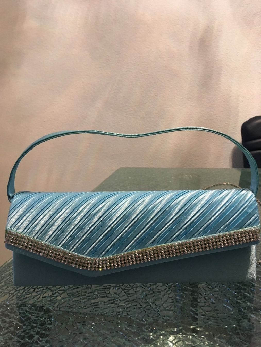 Borse da donna: schöne hellblaue Hochzeits-Tasche – Nuovo (secondo la descrizione) da Oftringen venduto da andrax 1