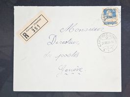 CL23 Enveloppe + Timbre Suisse 1934