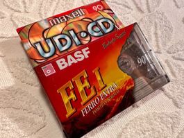 Maxell UDI-CD und BASF FE I Ferro Extra Kassetten, Neu & OVP