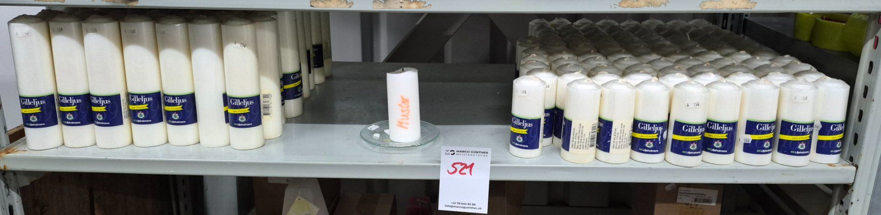 Candele: 521 Posten Kerzen aus Liquidation – Nuovo (secondo la descrizione) da Derendingen venduto da Meisterstuecke