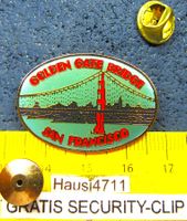 SAN FRANCISCO " GOLDEN GATE BRIDGE " PIN GLASIERT GOLDIG
