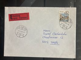 Schweiz 1984 Eil-Brief 4.5 Fr. Steinbock 8610 Uster