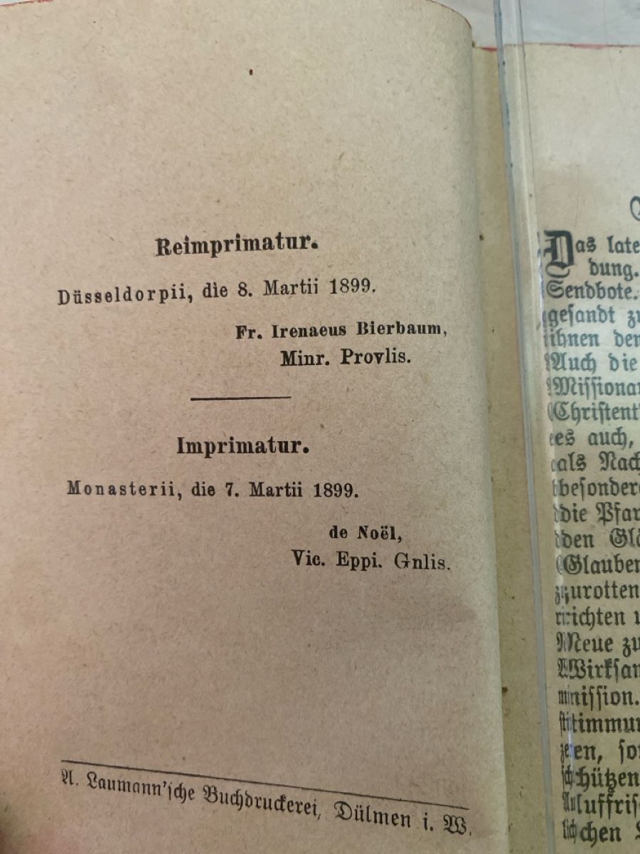 Libri: Missionsbüchlein für Eheleute, Religionsbuch 1899 – Usato da Pfäffikon SZ venduto da Anita8808 1