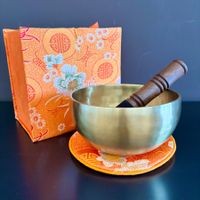Klangschalen-Set «Blumenmotiv»