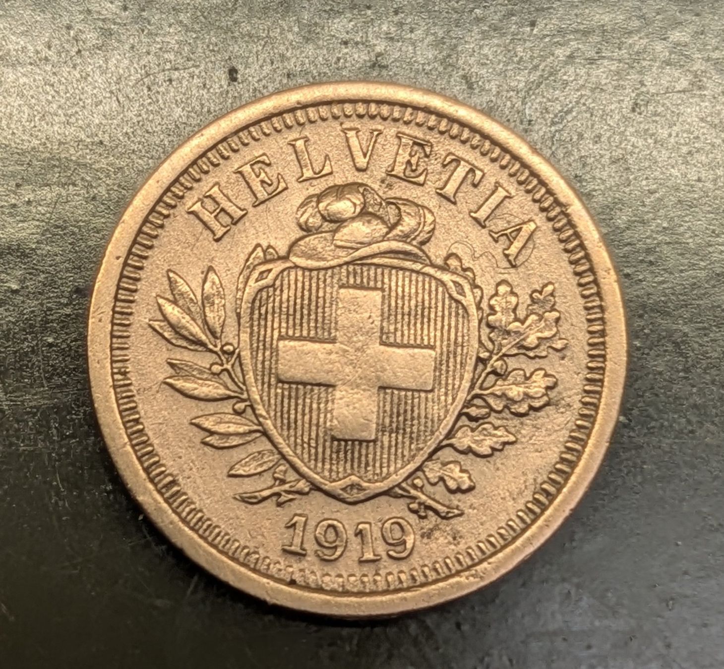 Alle Münzen: 1 Rappen 1919 – Gebraucht aus Zetzwil von Spitz70