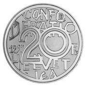 20 CHF - Pièce commémorative 1997 : Jeremias Gotthelf
